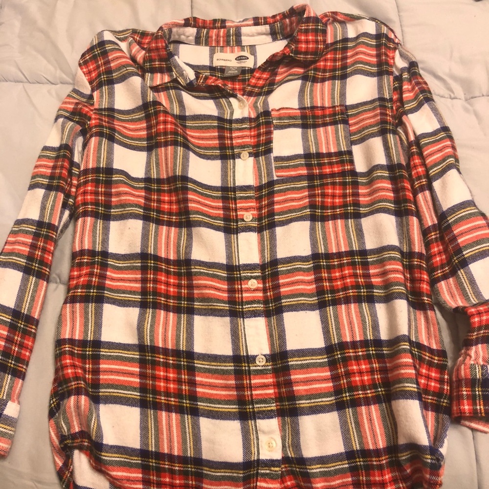 Plaid boyfriend Style button down